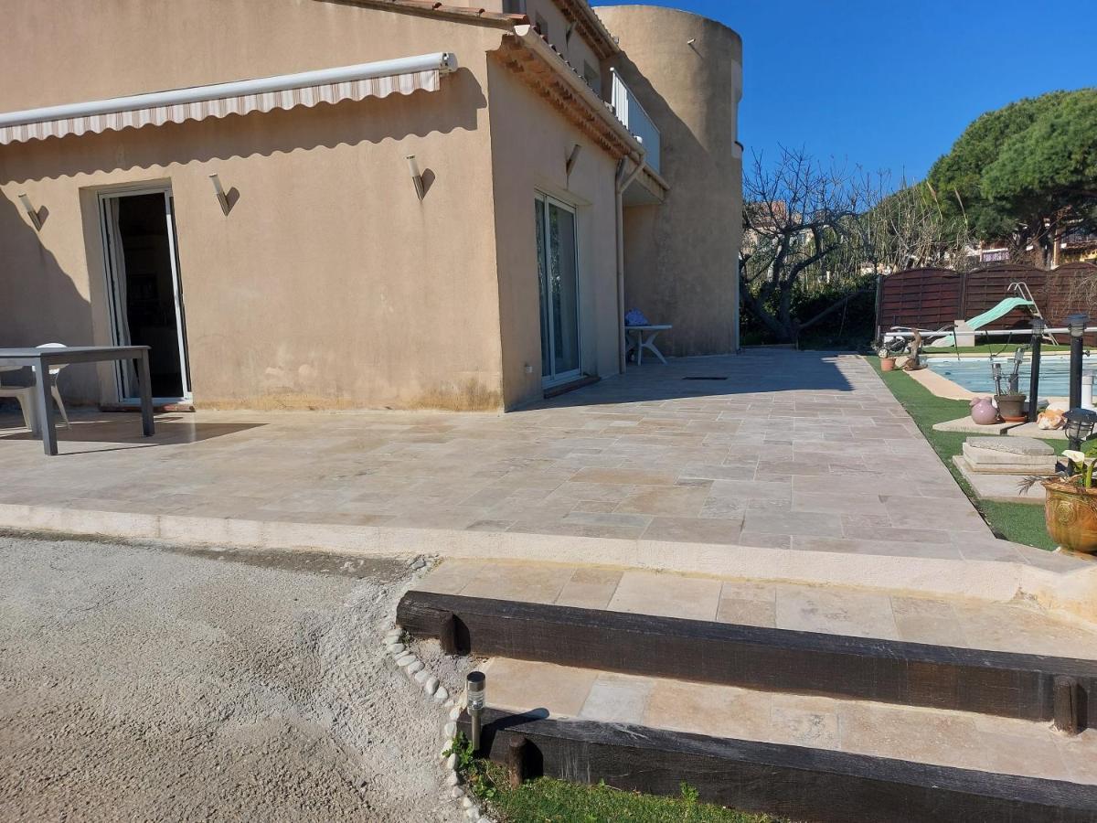T2: 45M2 :4 Places :Independant Dans Villa Hyères Exterior foto